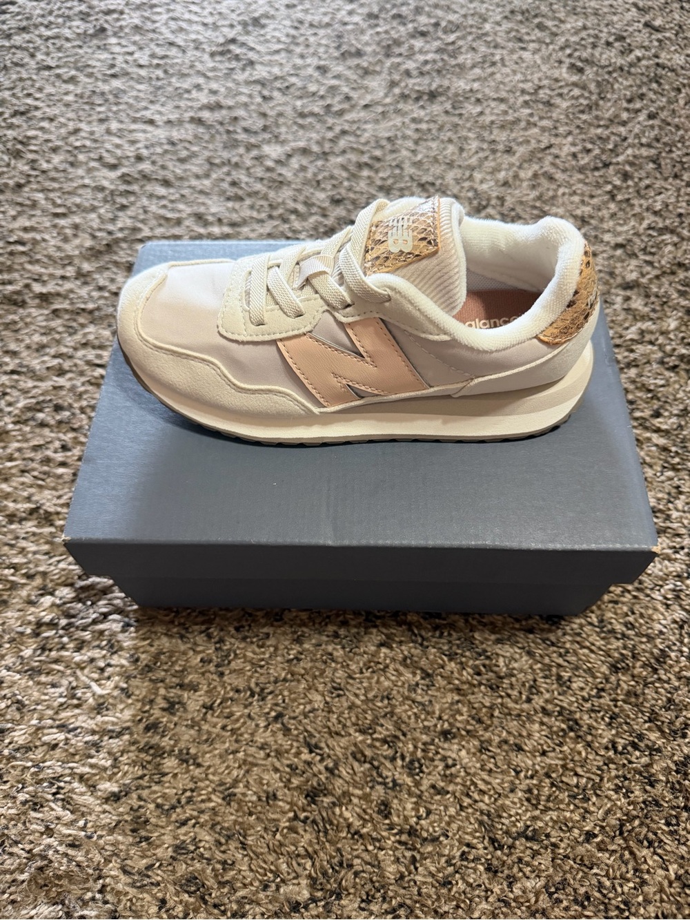 New Balance Kids 237 Bungee Beige Pink Rose